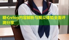 糖心vlog内容解析与观众体验全面评测分享